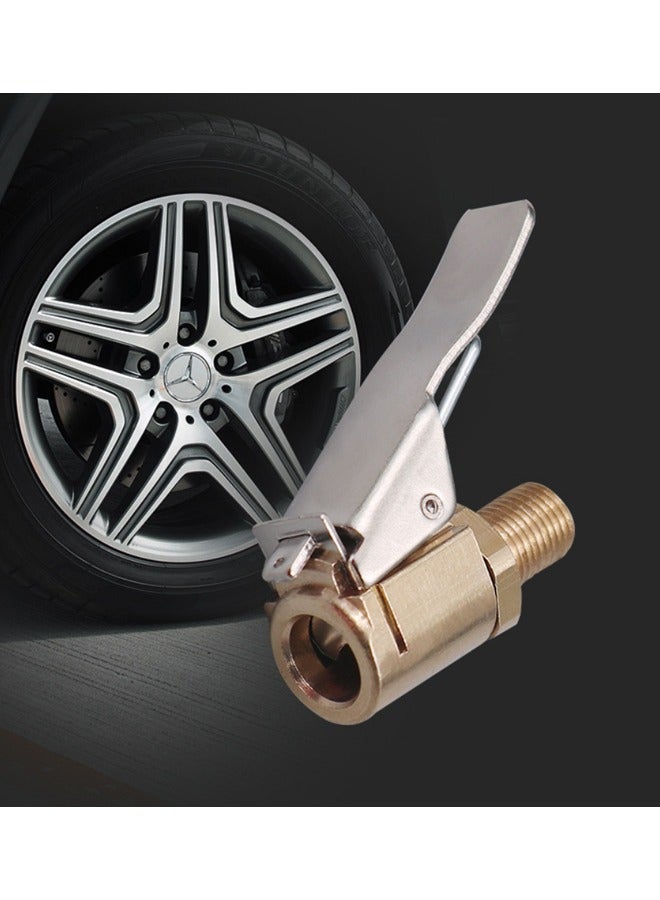 4pcs Car Tire Air Chuck Brass Open End Valves Air Pump Clips Tire Valve for Car Pump - Image 4